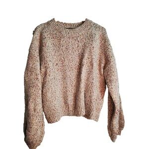 LaJoie White and Tan Sweater Size XL